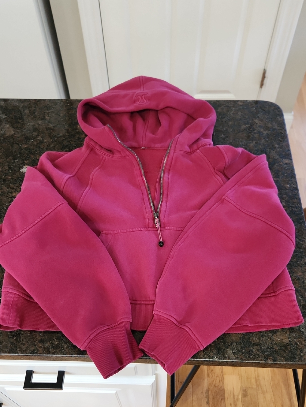 lululemon athletica Raspberry Pink Half-Zip Hoodie